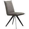 STUHL Webstoff Schwarz, Dunkelgrau Buche massiv  - Dunkelgrau/Schwarz, Basics, Holz/Textil (46/91/61cm) - Carryhome