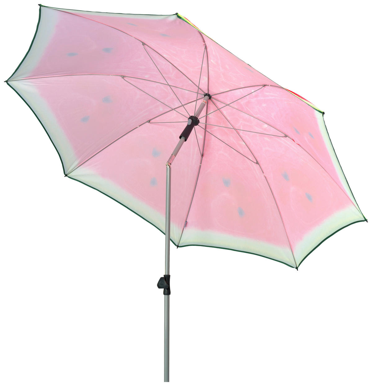 SONNENSCHIRM  200/200 cm  - Silberfarben/Rot, Design, Textil/Metall (200/200cm) - Doppler