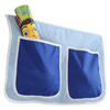 BETTTASCHE - Dunkelblau/Hellblau, KONVENTIONELL, Textil (56/32/2cm) - MID.YOU