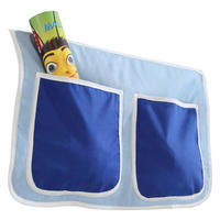 BETTTASCHE - Dunkelblau/Hellblau, KONVENTIONELL, Textil (56/32/2cm) - MID.YOU