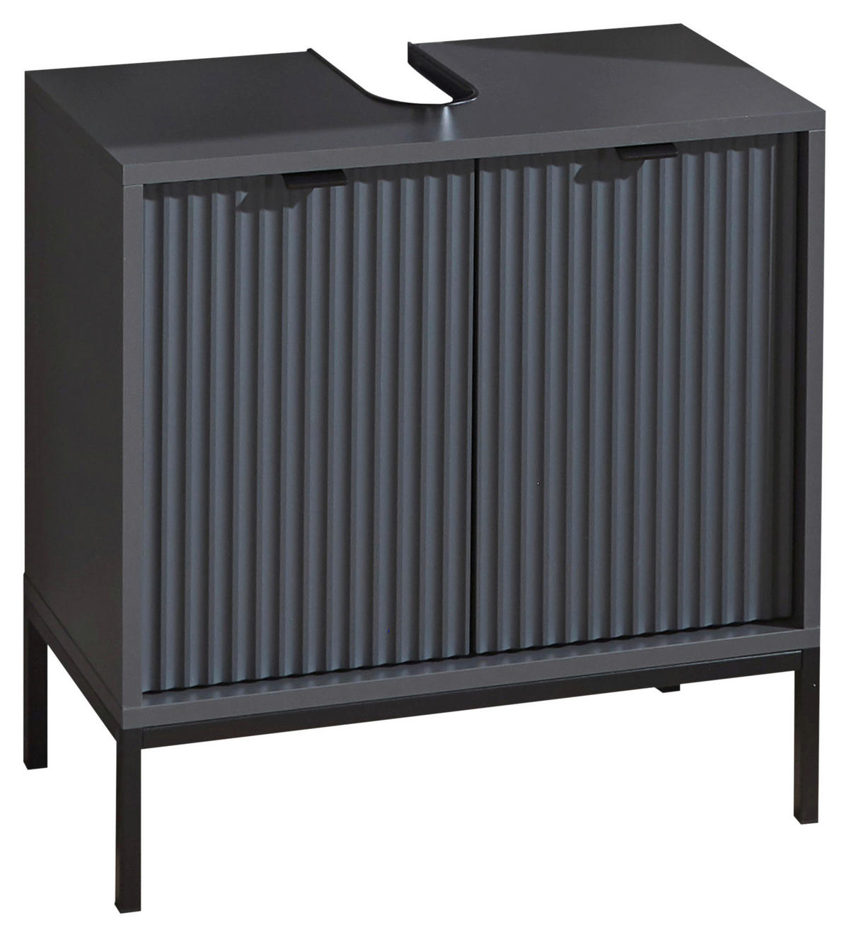 WASCHBECKENUNTERSCHRANK 60/60/32 cm  - Anthrazit/Grau, MODERN, Holzwerkstoff/Kunststoff (60/60/32cm) - MID.YOU