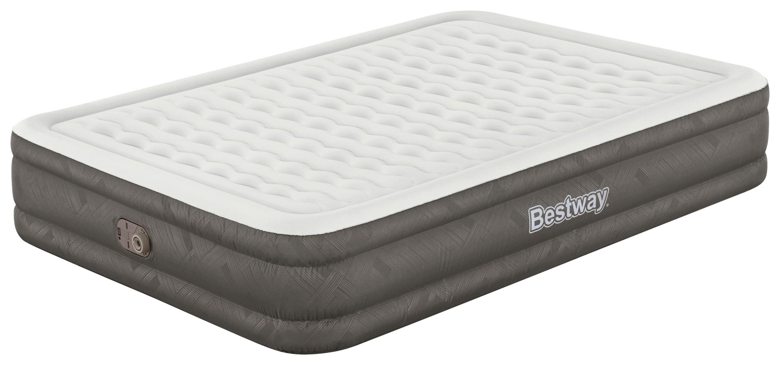 LUFTBETT FORTECH QUEEN 69133 Grau, Dunkelgrau  - Dunkelgrau/Grau, KONVENTIONELL, Kunststoff (203/152/36cm) - Bestway