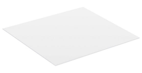 OBERPLATTE  in  - Weiß, Basics, Glas (45,30/40,50/0,4cm) - Voleo