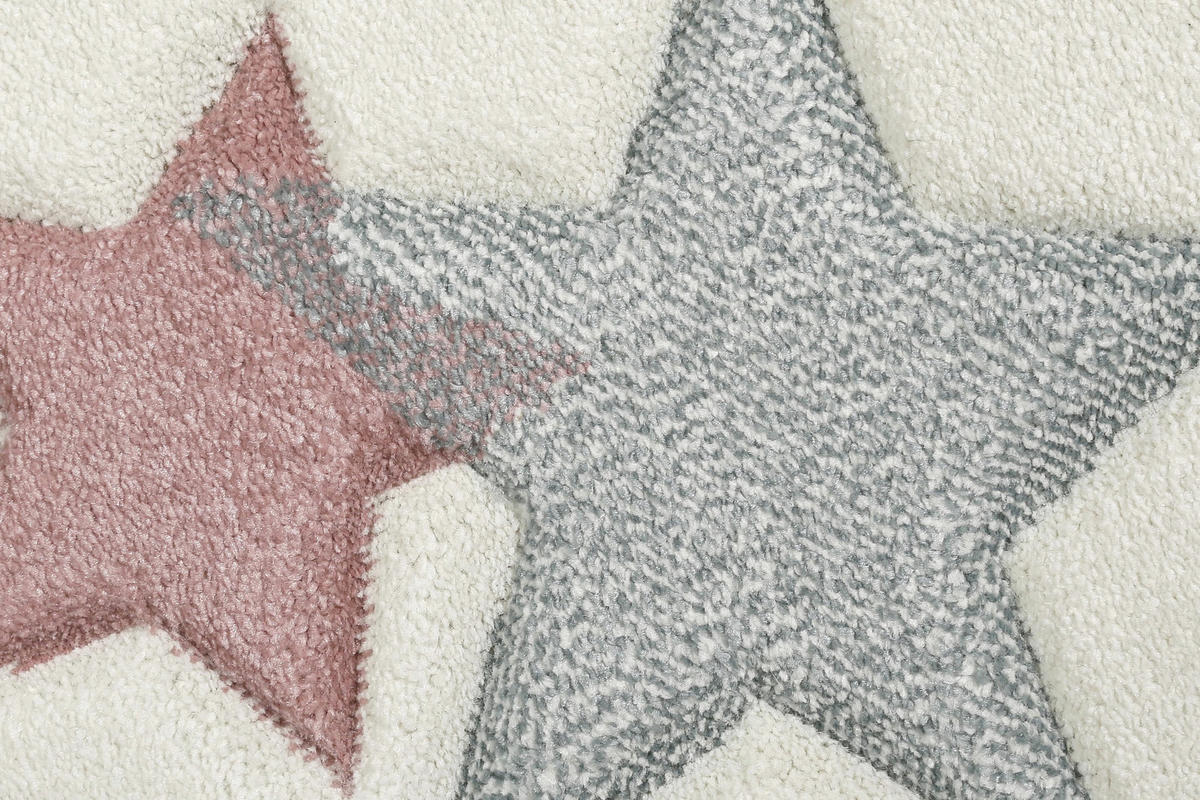 KINDERTEPPICH 160/225 cm  - Hellrosa/Weiß, Trend, Textil (160/225cm) - Esprit