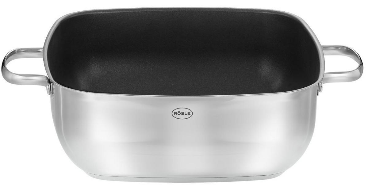 SERVÍROVACÍ PÁNEV   - barvy nerez oceli, Basics, kov (29,3 cm/38,2 cm/18,3 cmcm) - Rösle