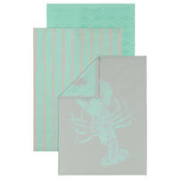 SADA UTĚREK 3dílné - zelená, Basics, textil (50/70cm) - Vossen