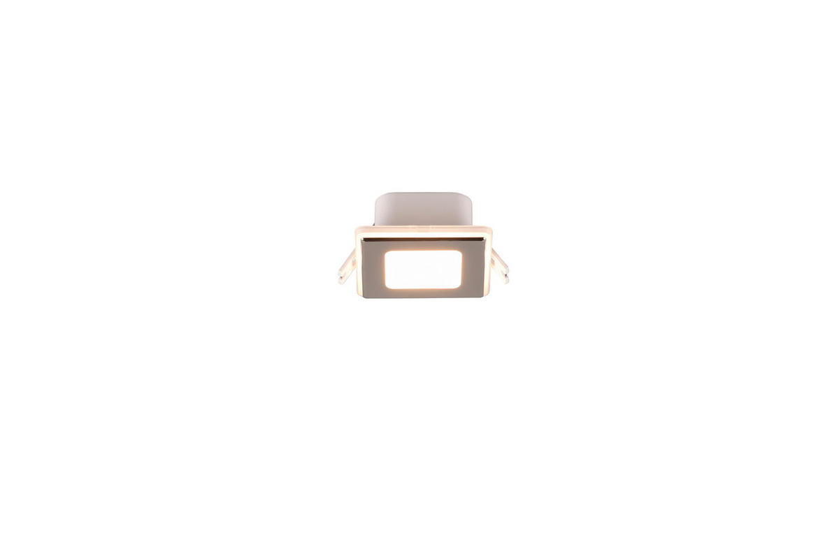 LED-EINBAUSPOT NIMBUS 8,5/8,5/3,9 cm   - Chromfarben, Design, Kunststoff (8,5/8,5/3,9cm) - Trio Leuchten