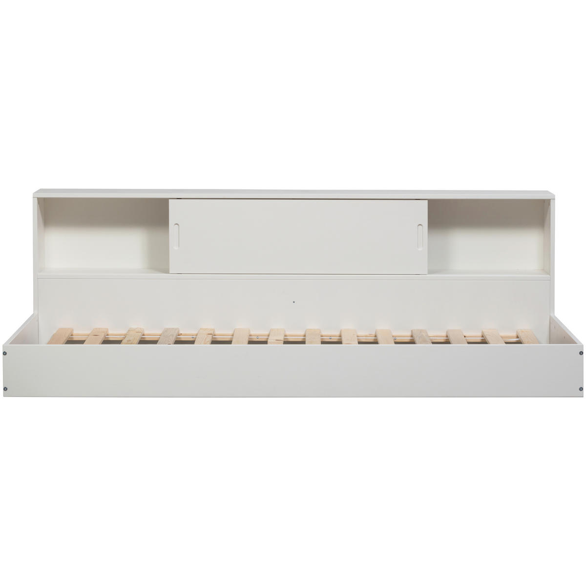 BODENBETT. - Weiß, Basics, Holz (90/200cm) - MID.YOU