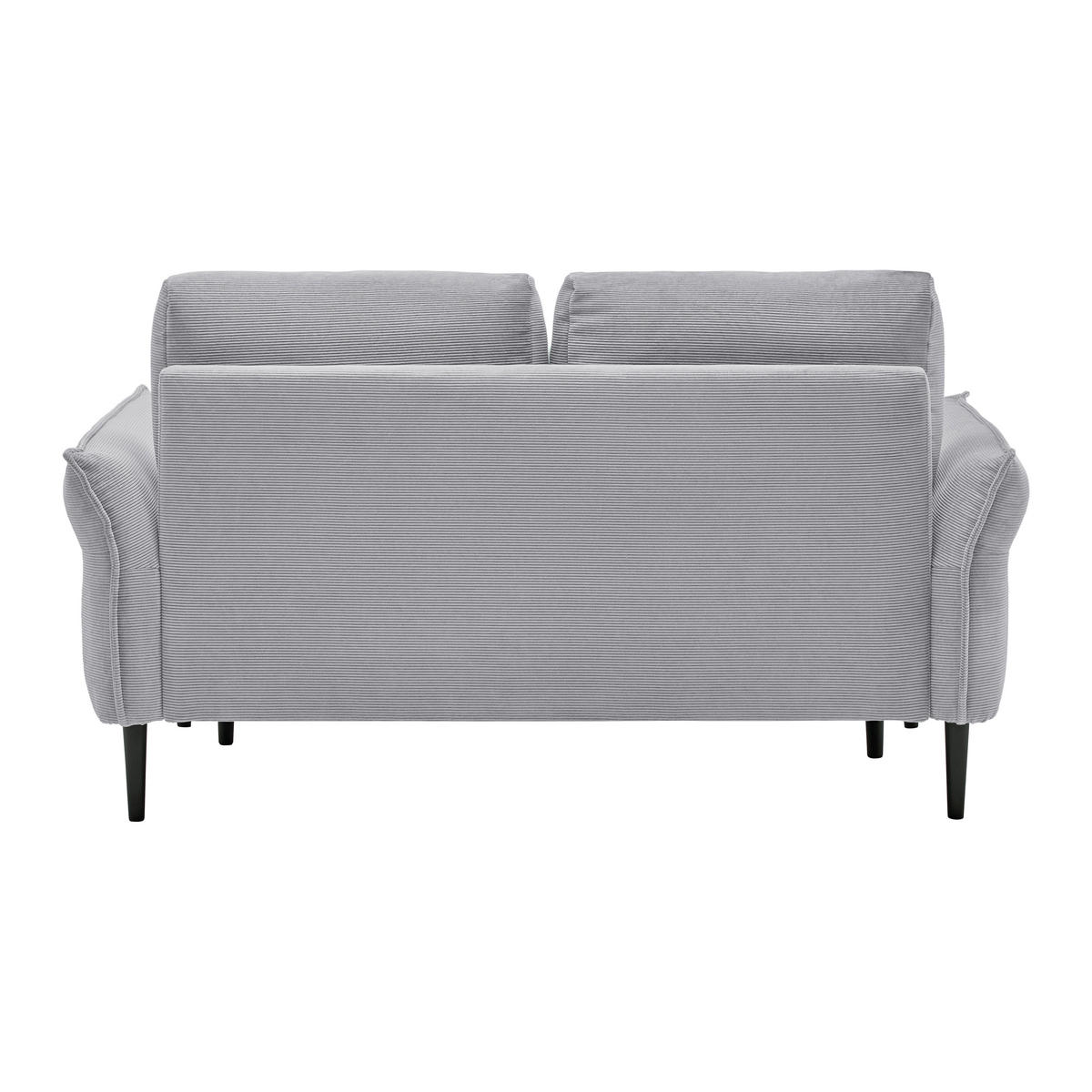 2-SITS SOFFA i textil grå  - svart/grå, Modern, trä/textil (150/85/92cm) - MID.YOU