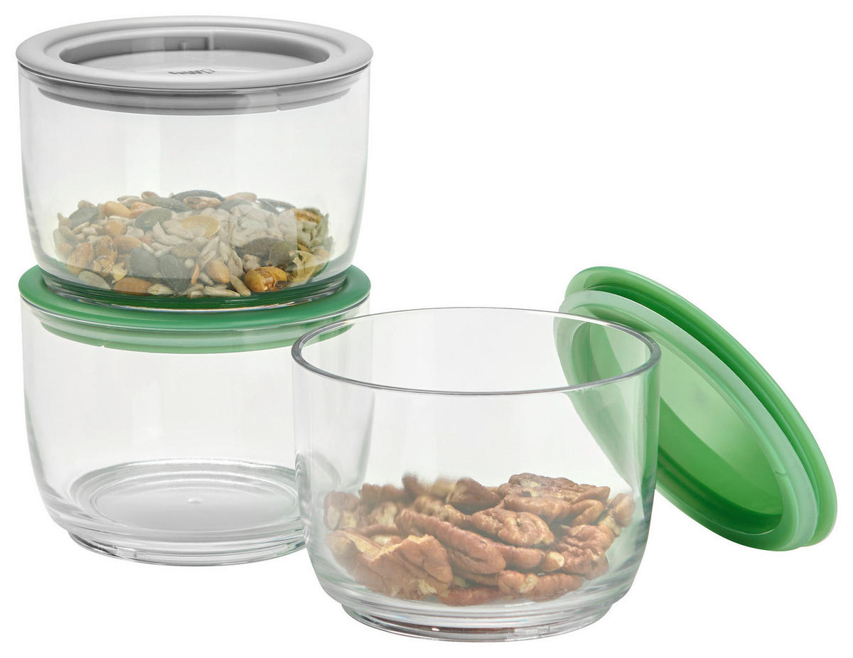 Set Recipiente Alimentare   - verde deschis/transparent, Basics, plastic - Homeware Profession.