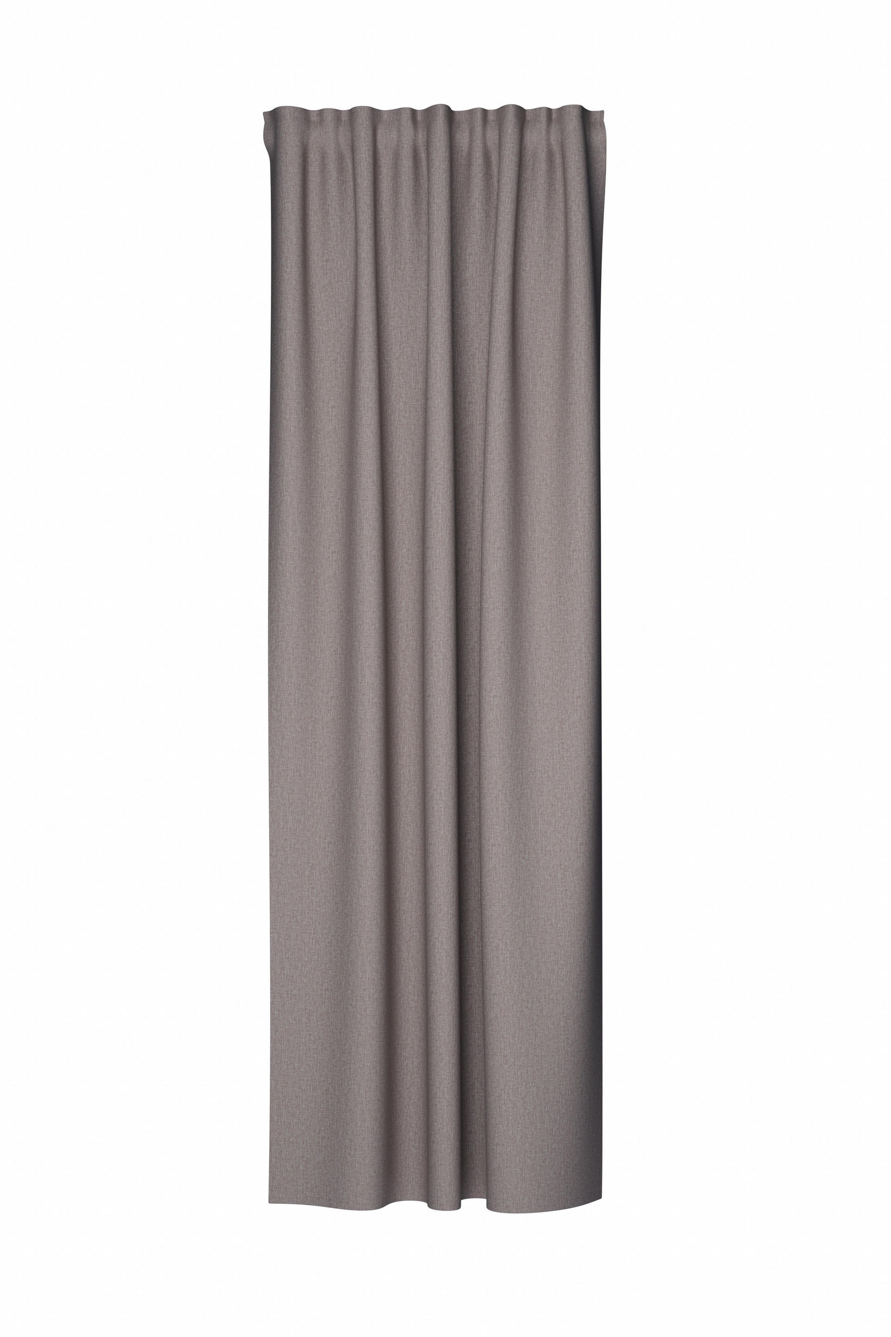 SCHLAUFENVORHANG blickdicht  - Creme, Basics, Textil (135/245cm)