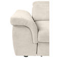 ECKSOFA Creme Flachgewebe Bettkasten, Schlaffunktion, Rücken echt, Liegefläche im Originalstoff  - Creme/Schwarz, KONVENTIONELL, Kunststoff/Textil (280/235cm) - Carryhome