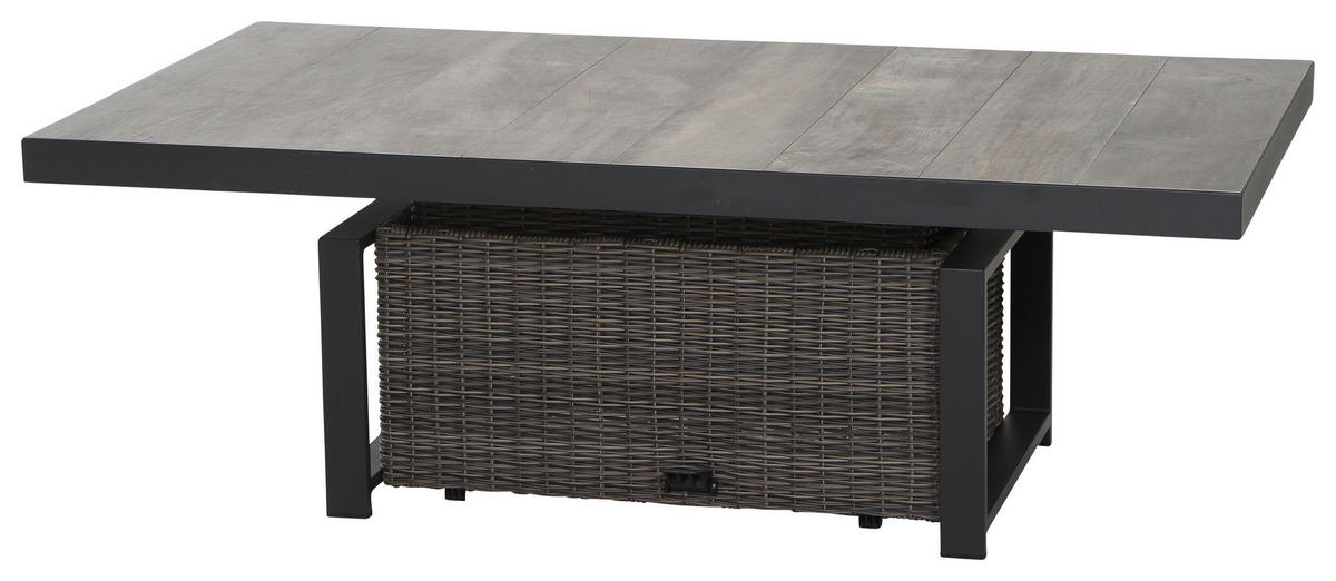 LOUNGEGARNITUR 4-teilig   72/103/160 cm Aluminium  - Basics, Keramik/Kunststoff (72/103/160cm) - Siena Garden