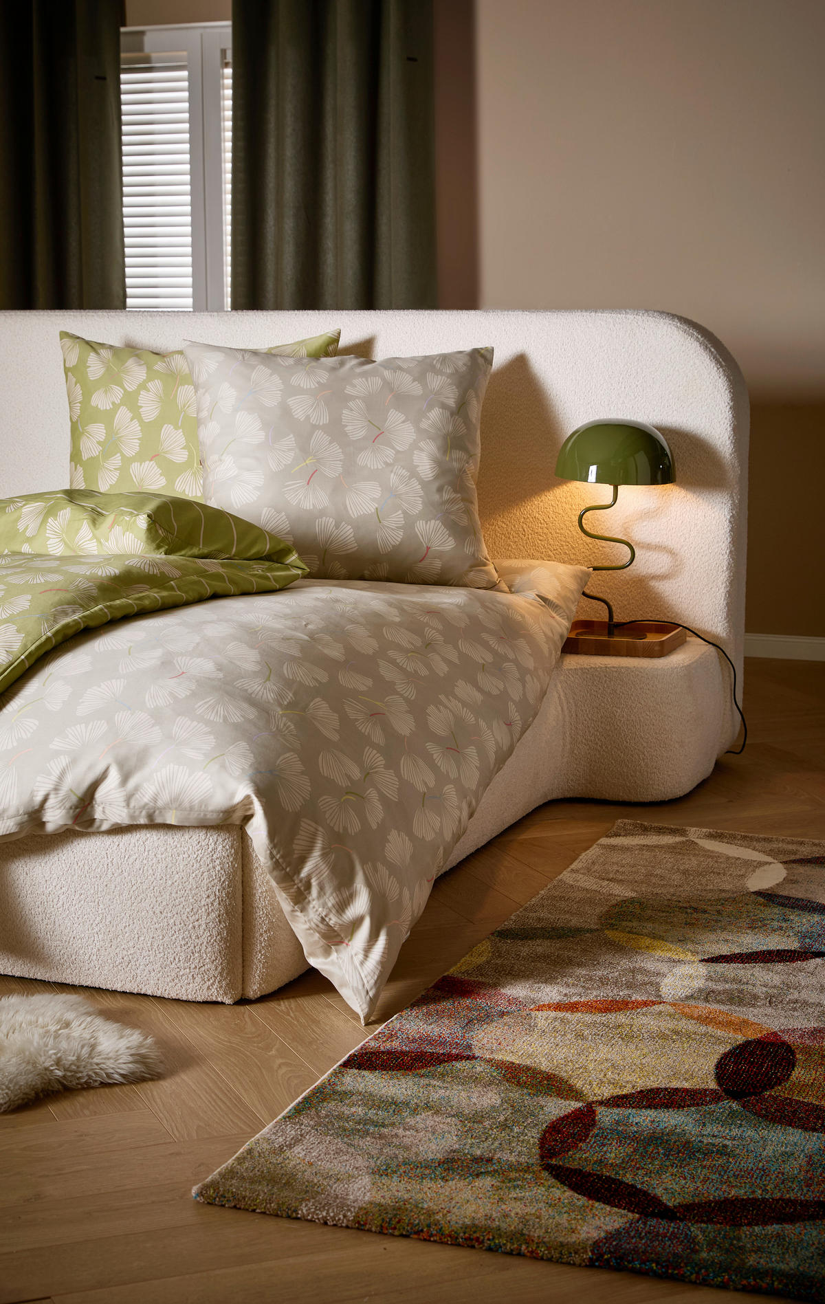 WENDEBETTWÄSCHE Esprit Betul lime green Satin 135/200 cm  - Creme/Hellgrün, Design, Textil (135/200cm) - Esprit