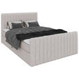 BOXBETT 140/200 cm  in Beige  - Beige/Schwarz, Basics, Kunststoff/Textil (140/200cm) - Carryhome