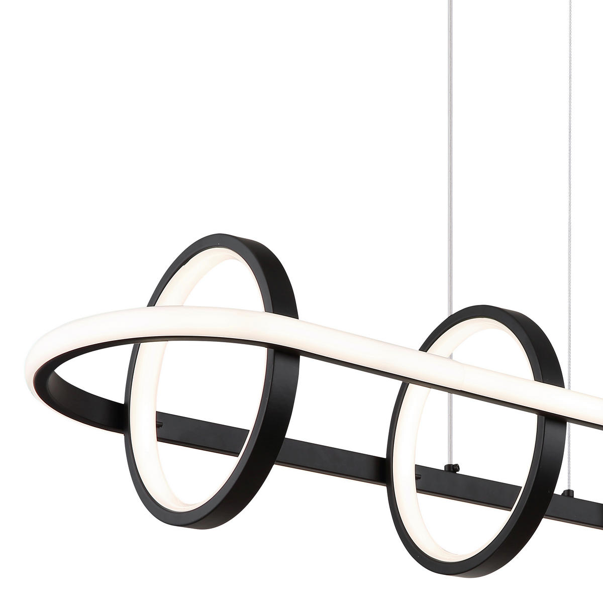 VISEČA LED-SVETILKA   //2700-6000 K/230 V/ - črna/opal, Design, kovina/umetna masa (90/28/120cm) - Globo