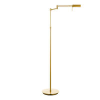 LED-STEHLEUCHTE    - Messingfarben, KONVENTIONELL, Kunststoff/Metall (145cm) - Hell