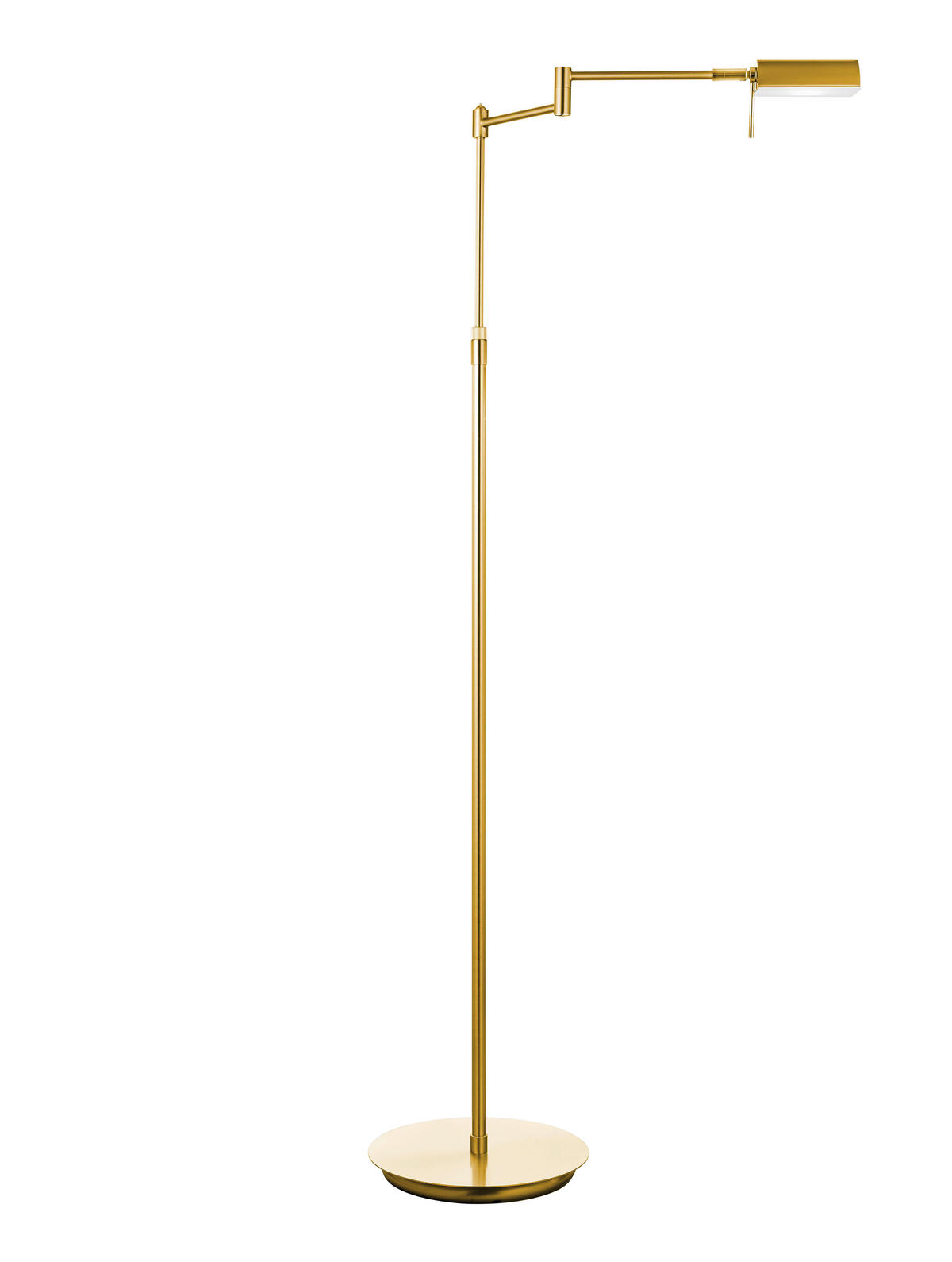 LED-STEHLEUCHTE    - Messingfarben, KONVENTIONELL, Kunststoff/Metall (145cm) - Hell