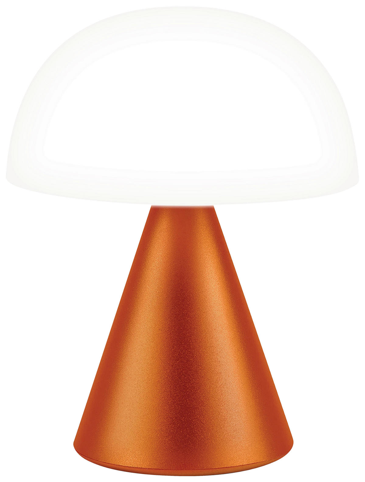 AKKU-TISCHLEUCHTE 14/17/14 cm   - Orange, Design, Kunststoff/Metall (14/17/14cm)