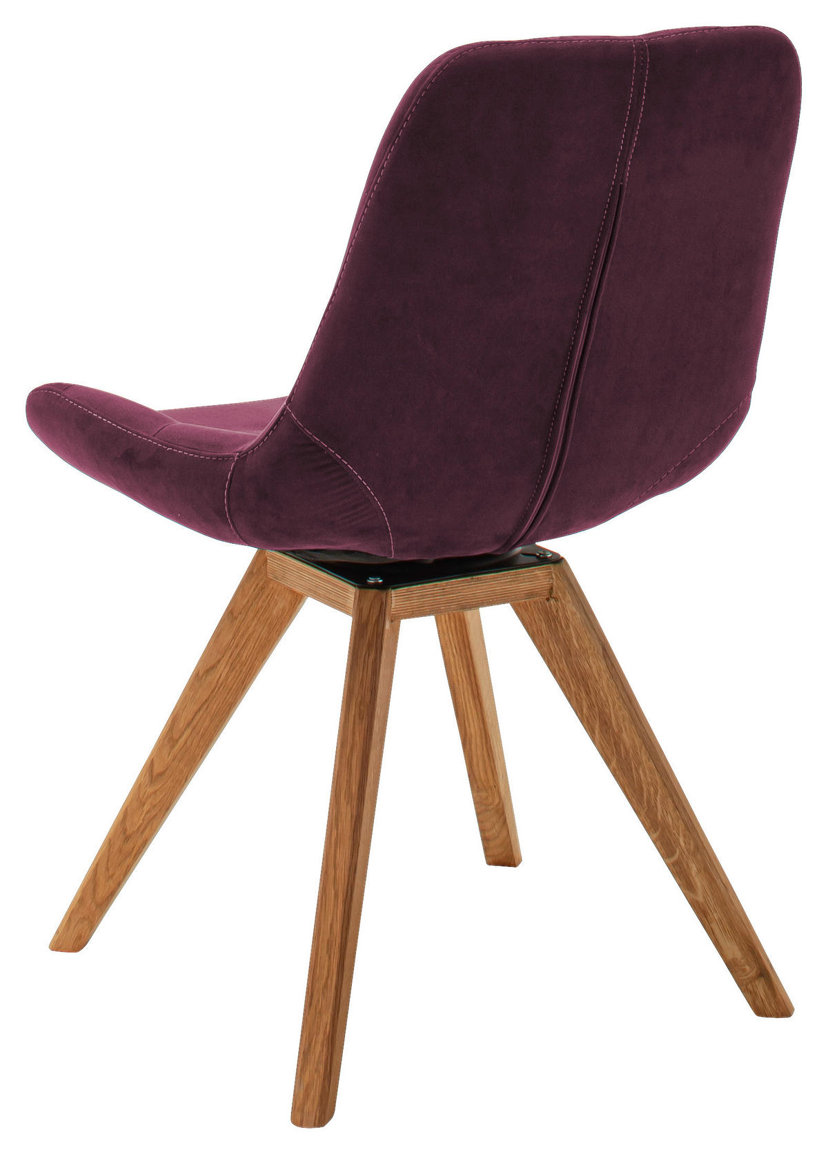 STUHL  in Flachgewebe  - Bordeaux, Konventionell, Holz/Textil (56/84/63cm) - Carryhome