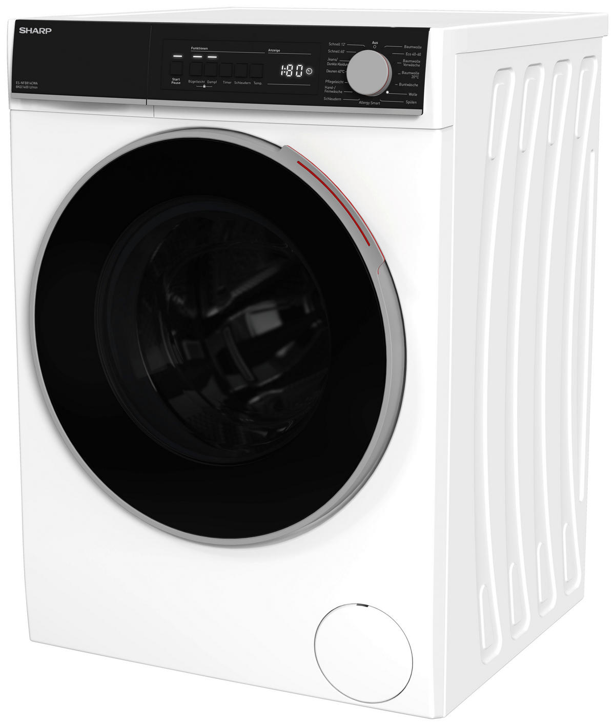WASCHMASCHINE ES-NFB814CWA-DE  - Weiß, KONVENTIONELL (59,7/84,5/55,7cm) - Sharp
