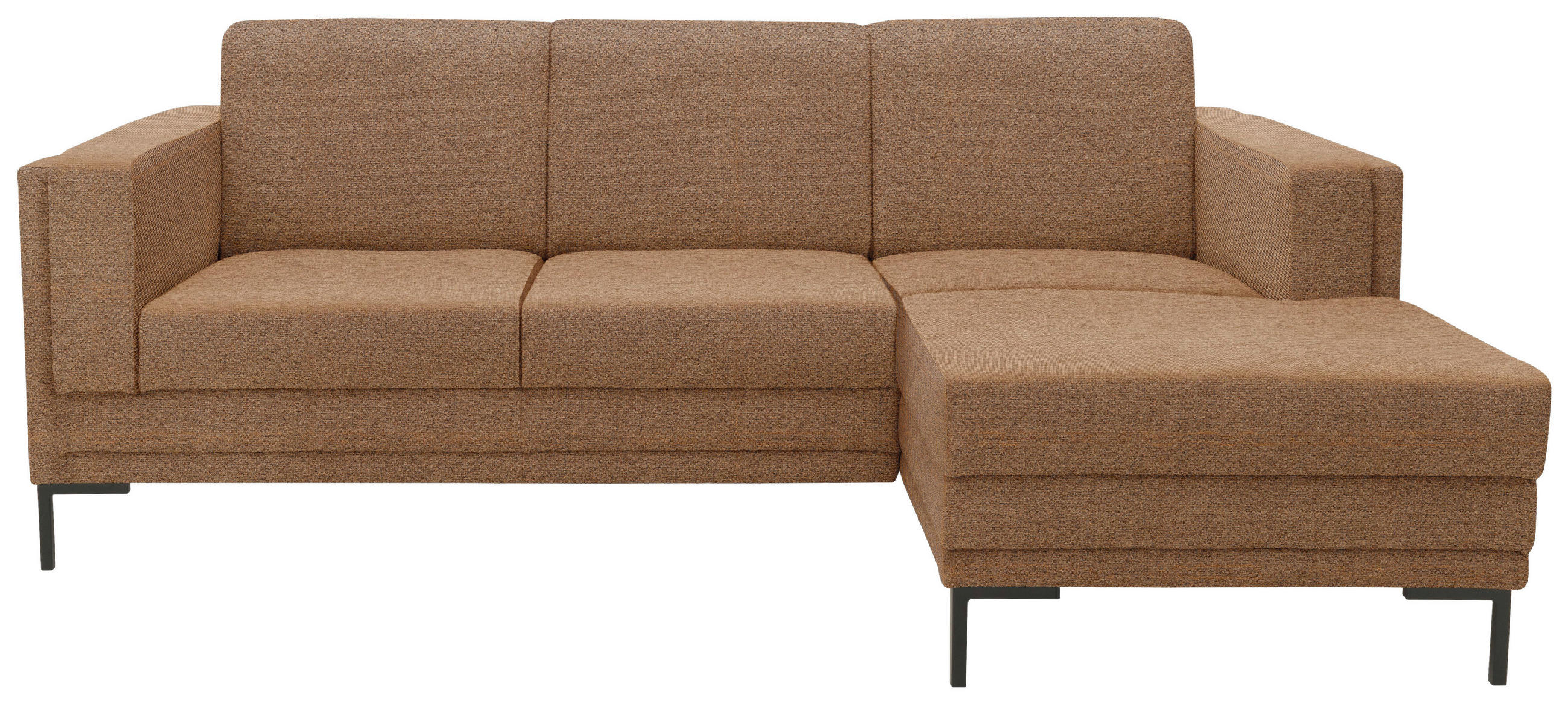 ECKSOFA Looks VII Messingfarben Webstoff  - Messingfarben/Schwarz, Design, Textil/Metall (214/146cm) - LOOKS by W.Joop