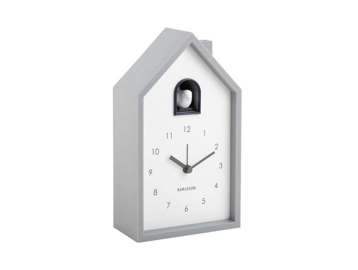 WECKER   - Hellgrau, Basics, Kunststoff (6/12/20cm) - Karlsson