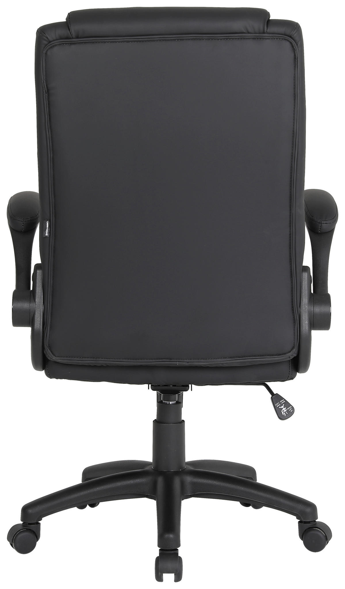 SCAUN DIRECTORIAL  in imitație piele negru  - negru, Design, plastic/metal (63,5/107,5-117/68cm) - Carryhome