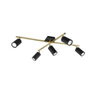 STRAHLER 77,4/57,4/22,4 cm   - Goldfarben/Schwarz, Basics, Metall (77,4/57,4/22,4cm) - Trio Leuchten