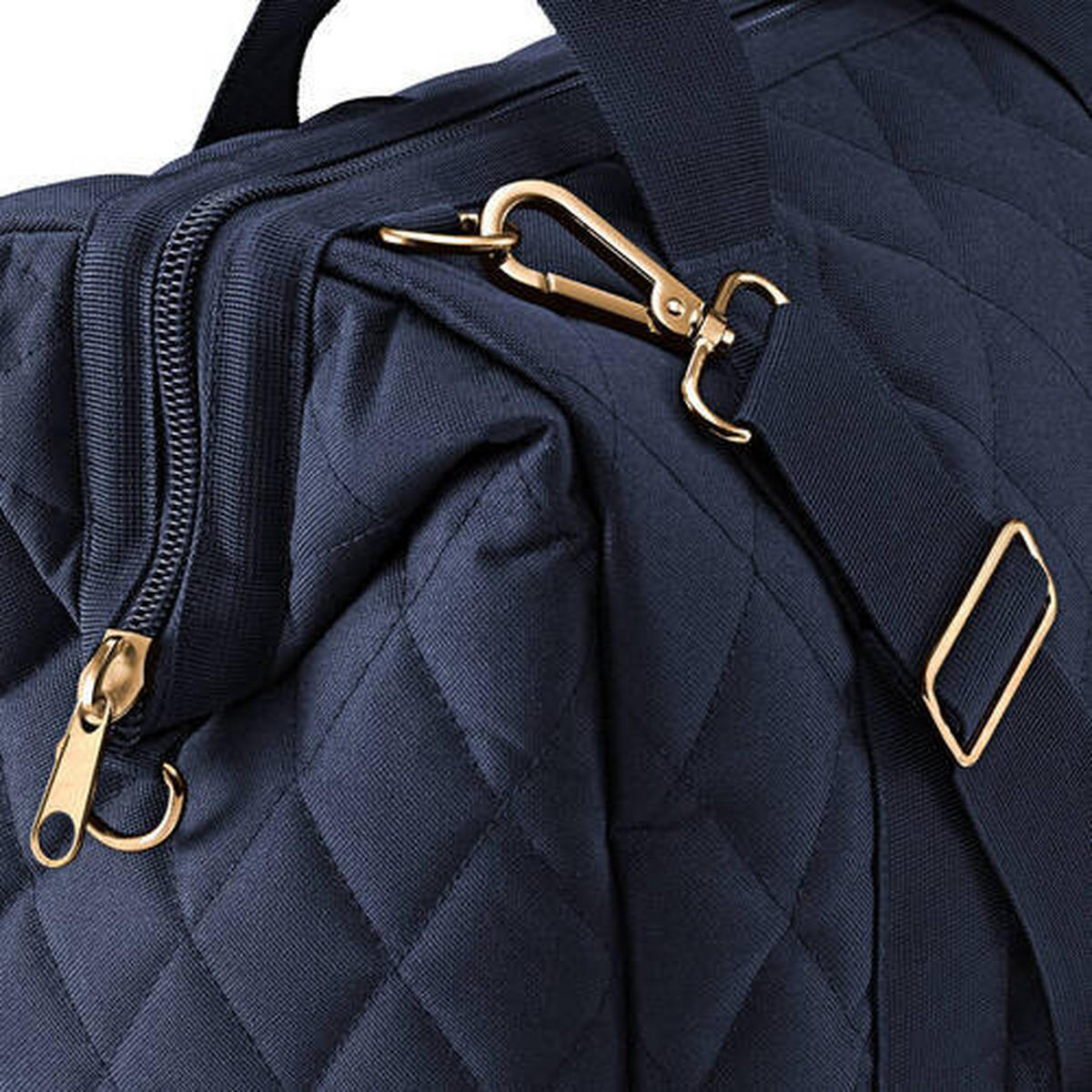CESTOVNÁ TAŠKA 30 l - zlatá/tmavomodrá, Basics, textil (48/39,5/29cm) - Reisenthel