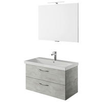 BADEZIMMER  in 90 cm  - Weiß/Grau, KONVENTIONELL, Holzwerkstoff (90cm) - Pelipal