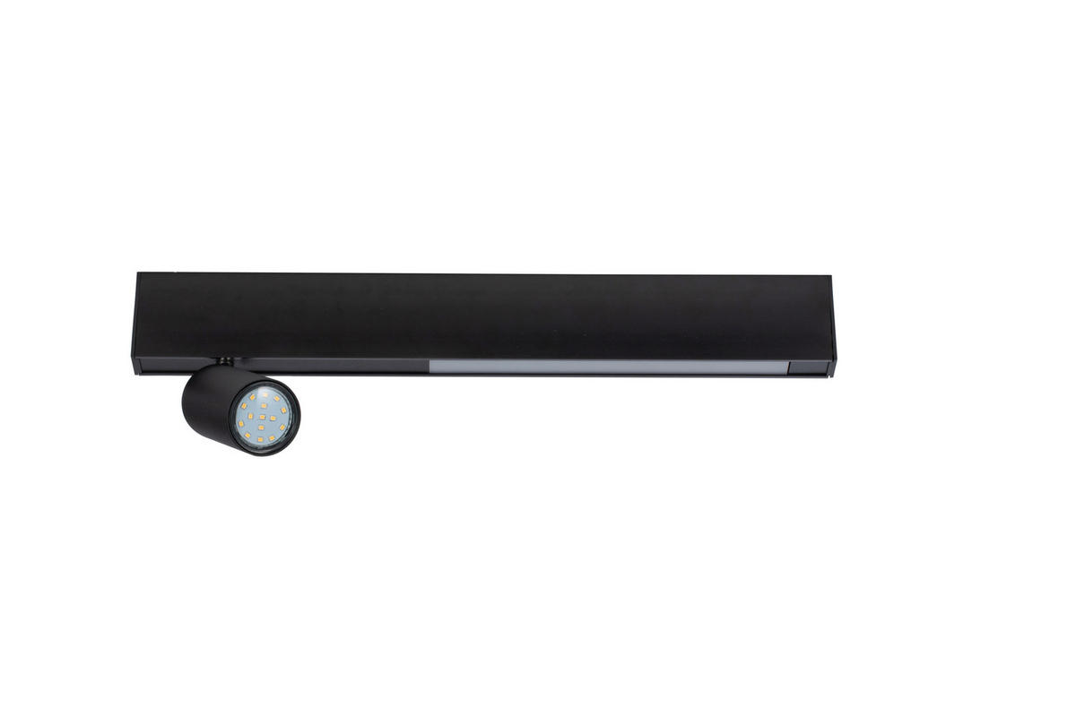 LED-STRAHLER Denebola 50/6/18 cm   - Schwarz, Design, Kunststoff/Metall (50/6/18cm) - Novel