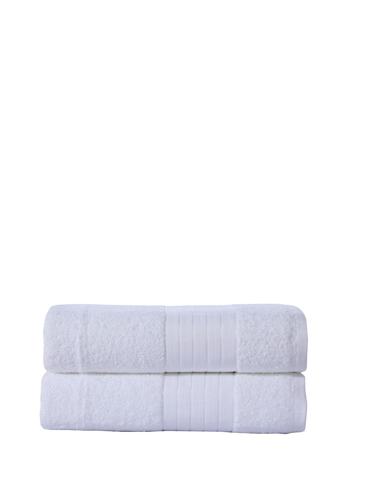 FROTTIERSET Weiß 2-teilig  - Weiß, KONVENTIONELL, Textil (70/140cm) - MID.YOU