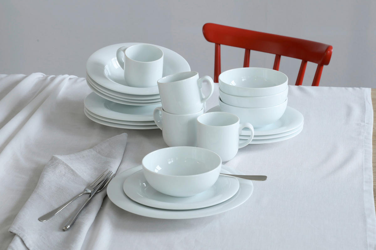 KOMBISERVICE Weiß Casina 20-teilig 4 Personen  - Weiß, Basics, Keramik (32/42/31cm) - Rosenthal