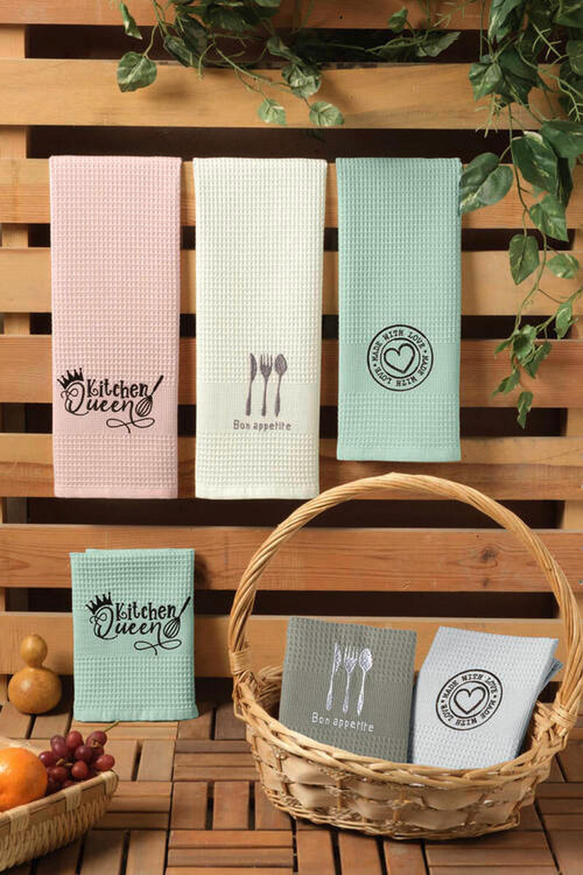 KUHINJSKA KRPA  BON APPETITE  50/70 cm       bela  - bela, Konvencionalno, tekstil (50/70cm)