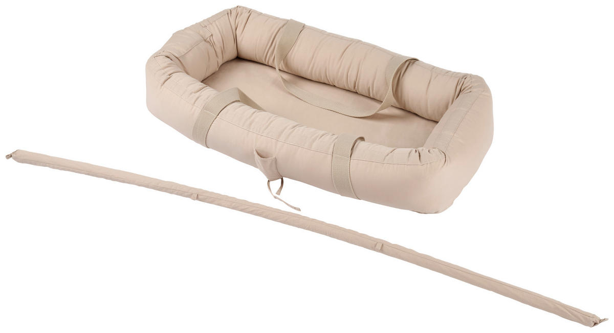 NESTCHEN Babynest with arch   45/82 cm  - Beige, Basics, Textil (45/82cm) - Patinio