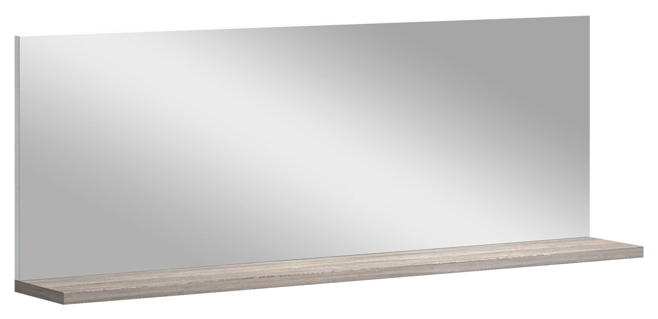 WANDSPIEGEL Eichefarben - Eichefarben, Design, Glas/Holzwerkstoff (129/47/20cm) - Xora