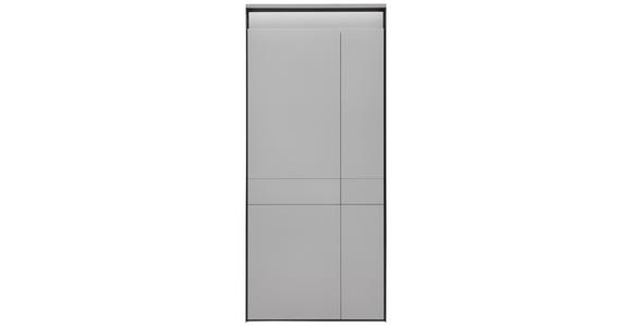 GARDEROBENSCHRANK  in 87,7/200/37,8 cm  - Beige/Schwarz, KONVENTIONELL, Holzwerkstoff (87,7/200/37,8cm) - Voleo