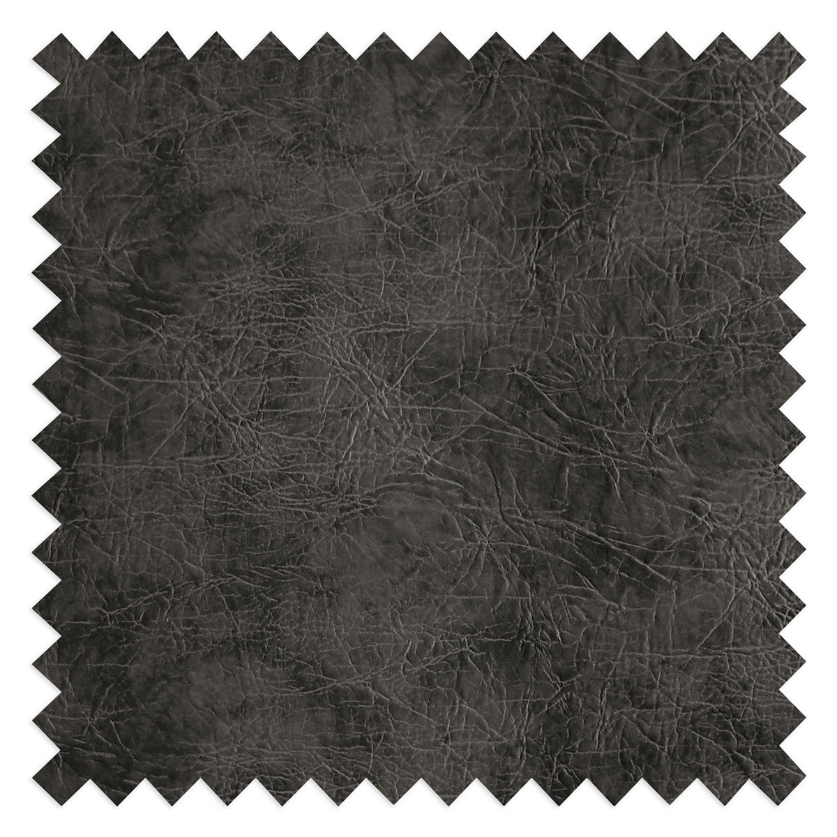 SITZGARNITUR YORK in Lederlook Schwarz  - Schwarz/Braun, Design, Holz/Textil (203/72/86cm) - P & B