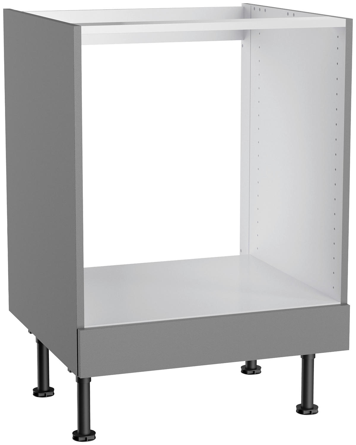 ECKKÜCHE 200/270 cm  in Grau  - Edelstahlfarben/Anthrazit, Basics, Holzwerkstoff/Metall (200/270cm) - Optifit
