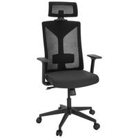 VRTLJIVI STOL kovina, umetna masa, tekstil črna  - črna, Moderno, kovina/umetna masa (68/121cm) - MID.YOU