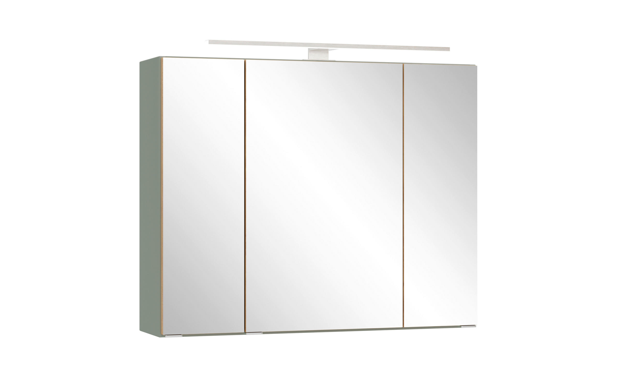 SPIEGELSCHRANK 80/64/20 cm  - Schilfgrün/Wildeiche, Trend, Glas/Holzwerkstoff (80/64/20cm) - Held