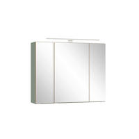 SPIEGELSCHRANK 80/64/20 cm  - Schilfgrün/Wildeiche, Trend, Glas/Holzwerkstoff (80/64/20cm) - Held