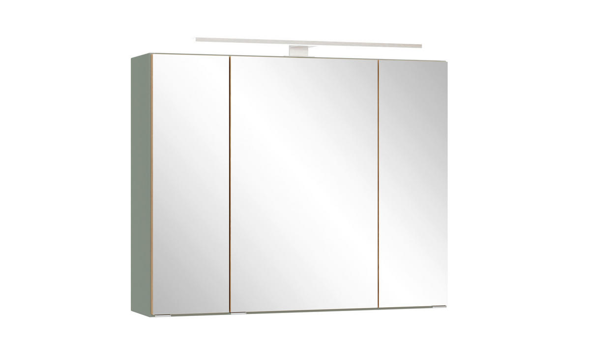 BADEZIMMER 2-teilig  in  - Schilfgrün/Wildeiche, Trend, Glas/Holzwerkstoff (80/200/47cm) - Held