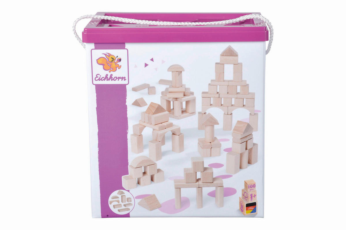 STECKBAUSTEINE - Hellbraun, Basics, Holz (25/13/27.50cm) - Eichhorn