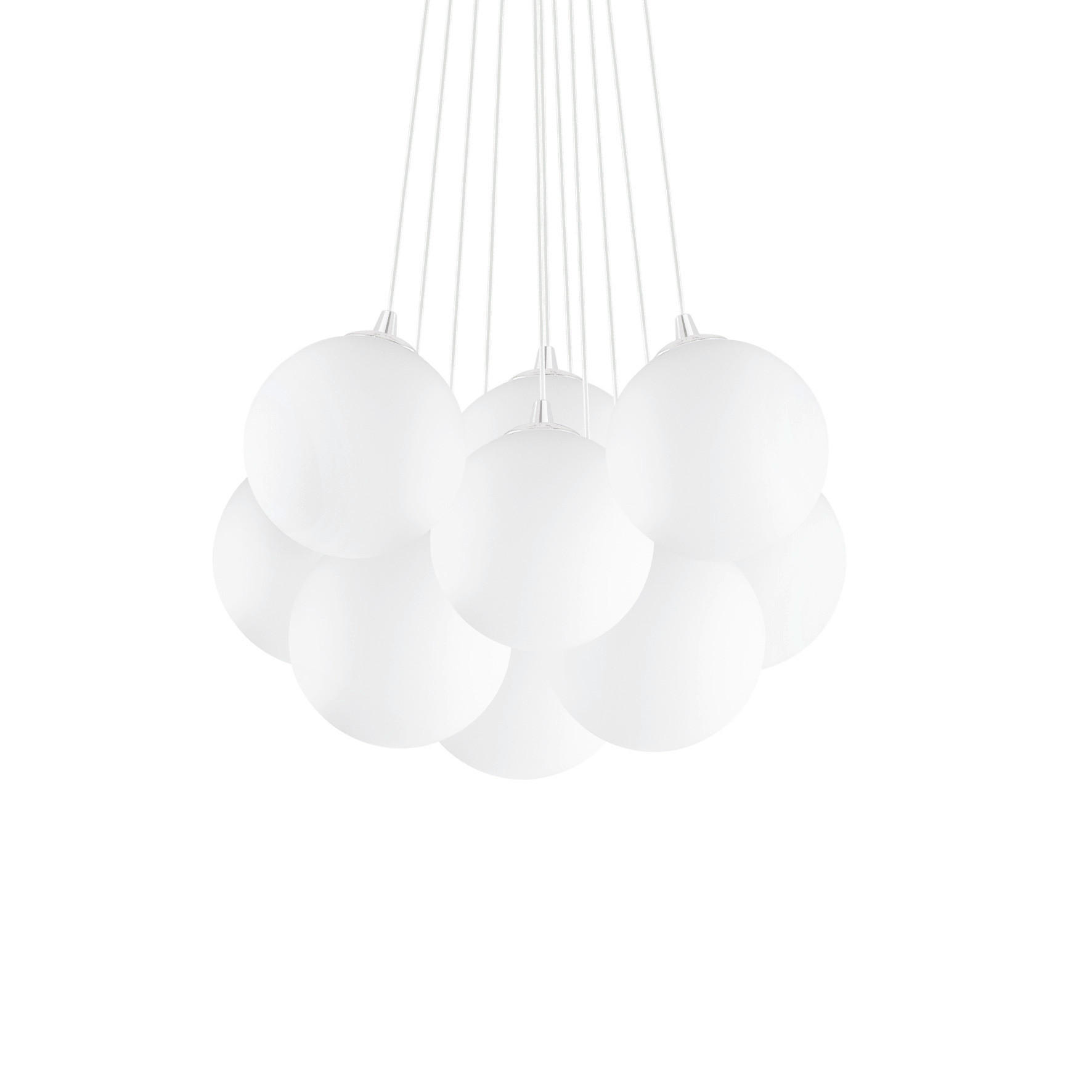 Ideal Lux Hängeleuchte Mapa Plus Weiß 43-130 cm