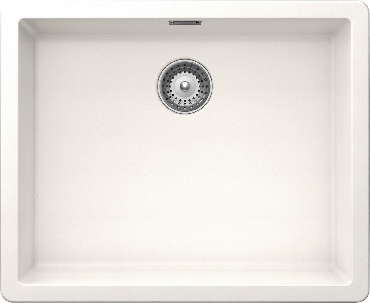 SPÜLE GREN100LAPOL  - Weiß, Basics, Stein (55,6/45,6cm) - Schock