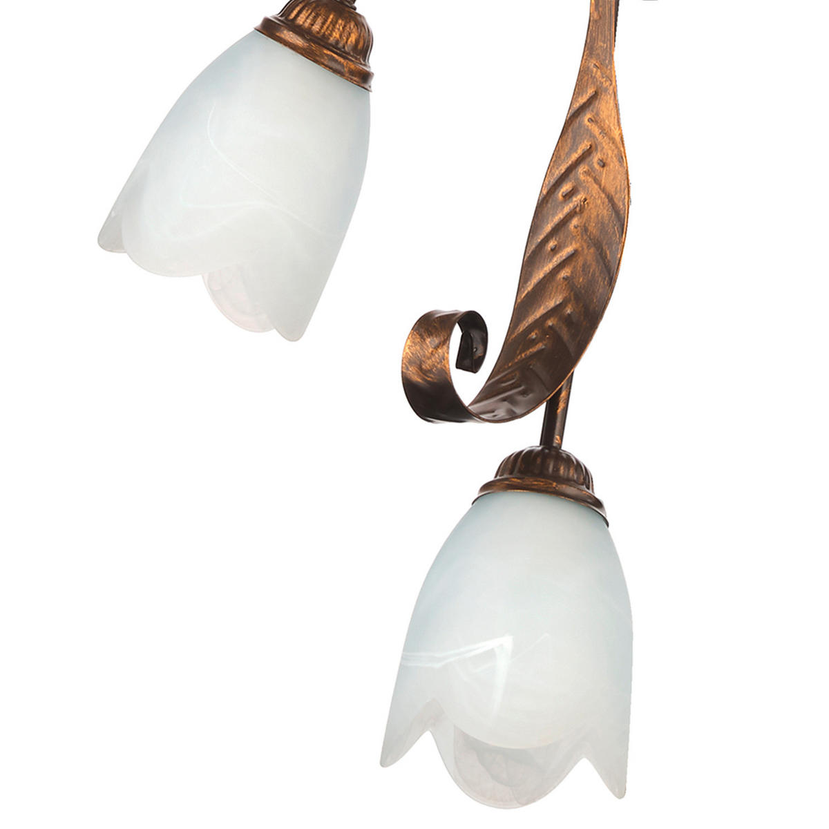 DECKENLEUCHTE 40/110 cm   - Bronzefarben, KONVENTIONELL, Glas/Metall (40/110cm)