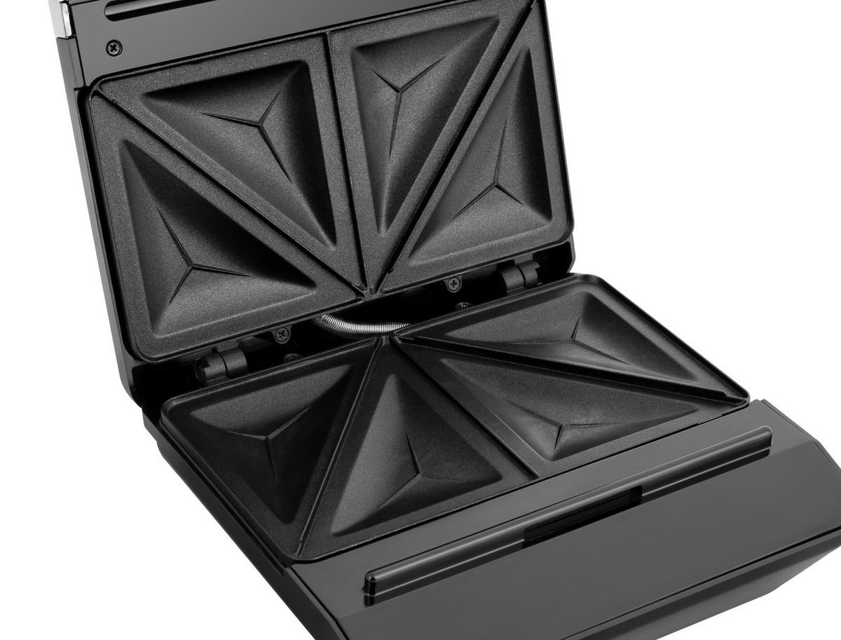 SANDWICHTOASTER  - Schwarz, Basics, Kunststoff/Metall (23,0/10,5/23,5cm) - Russell Hobbs