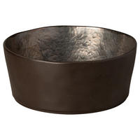 SCHÜSSEL LAGOA   - Schwarz/Bronzefarben, Basics, Keramik (24,5/13cm) - Costa Nova